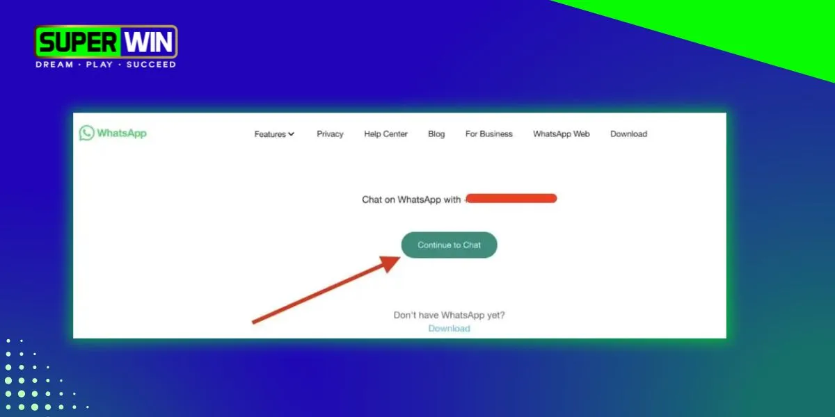 whatsapp chat at superwin